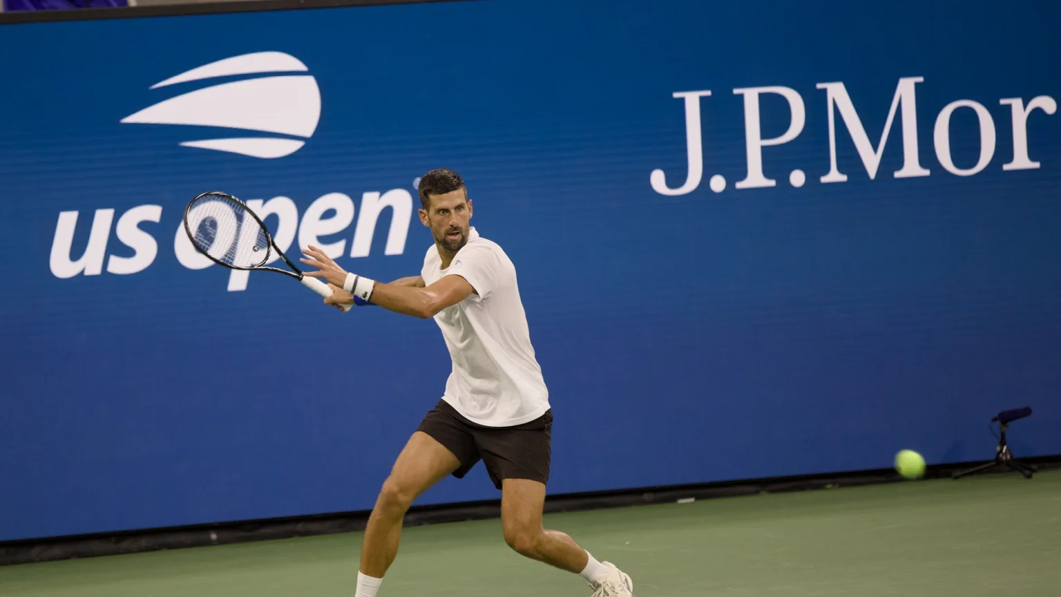 Novak Djokovic competing at the 2026 U.S. Open